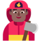 Man Firefighter- Medium-Dark Skin Tone emoji on Microsoft